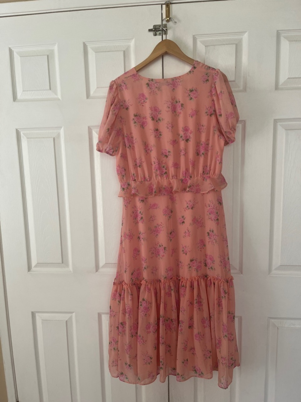 LOVE SHACK FANCY x Target dress Fleur Pink Melon Floral Midi - Picture 4 of 4